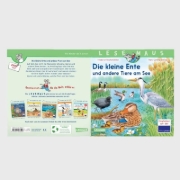 Buchcover und Innenansicht für das Buch: LESEMAUS 177: Die kleine Ente und andere Tiere am See