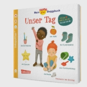 Buchcover und Innenansicht für das Buch: Baby Pixi (unkaputtbar) 146: Mein Baby-Pixi-Buggybuch: Unser Tag