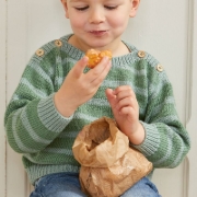 Buchcover und Innenansicht für das Buch: Stricken für Kinder