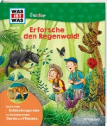 Buchcover und Innenansicht für das Buch: WAS IST WAS Junior Band 46 Erforsche den Regenwald!