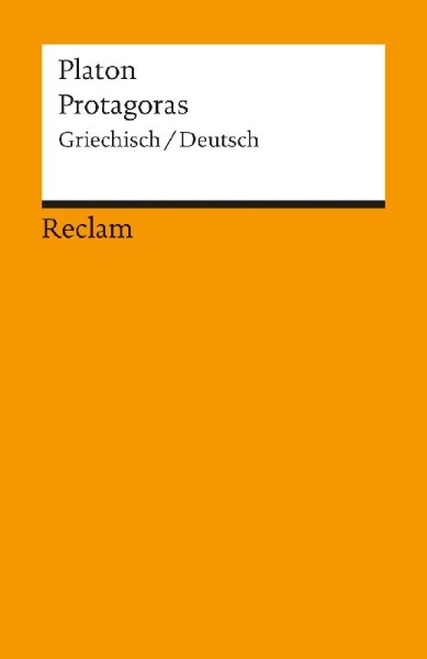 Buchcover und Innenansicht für das Buch: Protagoras