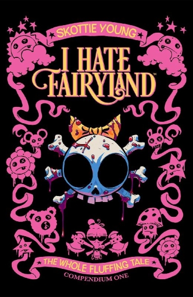 Buchcover und Innenansicht für das Buch: I Hate Fairyland Compendium One