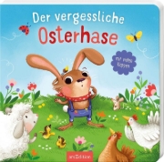Buchcover und Innenansicht für das Buch: Der vergessliche Osterhase