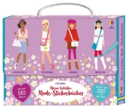 Buchcover und Innenansicht für das Buch: Meine liebsten Mode-Stickerbücher