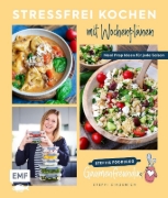 Buchcover und Innenansicht für das Buch: Stressfrei kochen mit Wochenplänen