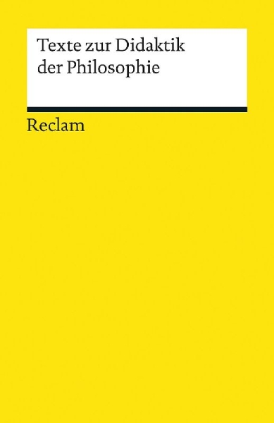 Buchcover und Innenansicht für das Buch: Texte zur Didaktik der Philosophie