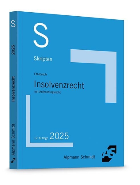 Buchcover und Innenansicht für das Buch: Skript Insolvenzrecht