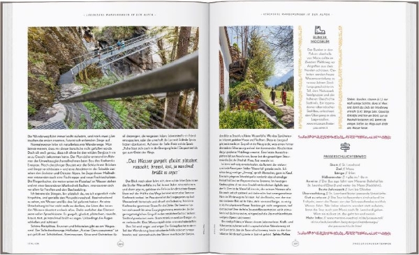Buchcover und Innenansicht für das Buch: LONELY PLANET Bildband Legendäre Wanderungen in den Alpen