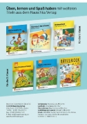 Buchcover und Innenansicht für das Buch: Quer durch die 1. Klasse, Mathe und Deutsch - Übungsblock