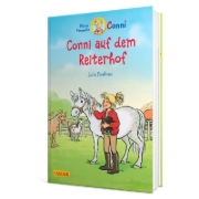 Buchcover und Innenansicht für das Buch: Conni auf dem Reiterhof (farbig illustriert)