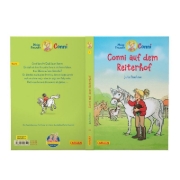 Buchcover und Innenansicht für das Buch: Conni auf dem Reiterhof (farbig illustriert)
