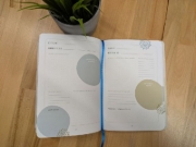 Buchcover und Innenansicht für das Buch: Bibellese-Journal