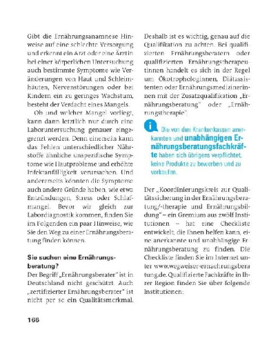 Buchcover und Innenansicht für das Buch: Vitamine, Mineralstoffe, Spurenelemente
