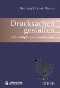 Buchcover und Innenansicht für das Buch: Drucksachen gestalten mit ConTEXt und LuaMetaTEX