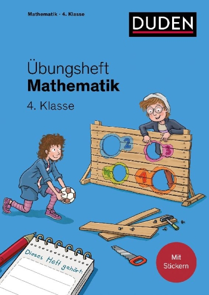Buchcover und Innenansicht für das Buch: Übungsheft Mathematik - 4. Klasse