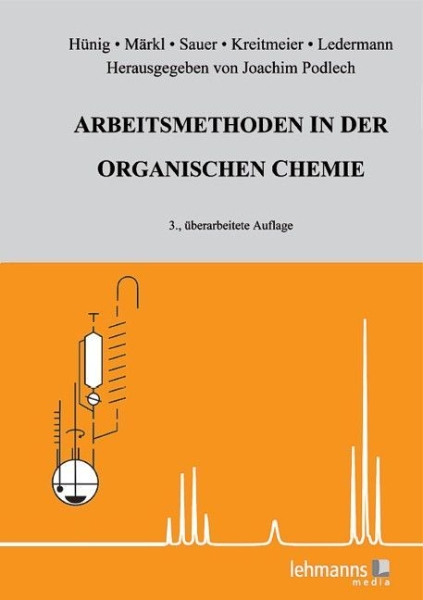 Buchcover und Innenansicht für das Buch: Arbeitsmethoden in der organischen Chemie