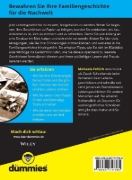 Buchcover und Innenansicht für das Buch: Familiengeschichte schreiben für Dummies