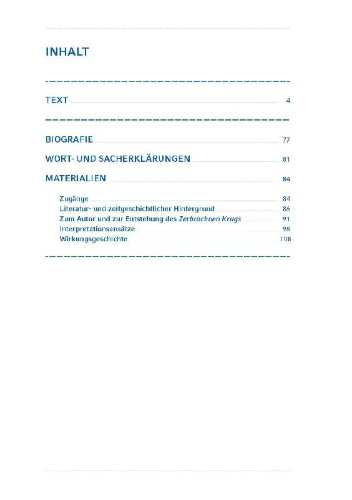 Buchcover und Innenansicht für das Buch: Der zerbrochne Krug