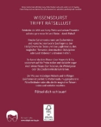 Buchcover und Innenansicht für das Buch: Potterversum I Wissen in Rätseln