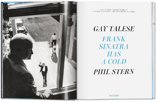 Buchcover und Innenansicht für das Buch: Gay Talese. Phil Stern. Frank Sinatra Has a Cold