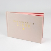 Buchcover und Innenansicht für das Buch: Was ich an dir liebe - Miniversion