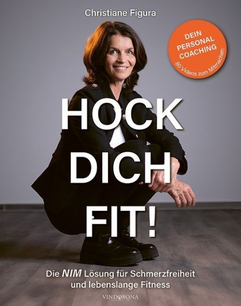Buchcover und Innenansicht für das Buch: HOCK DICH FIT!