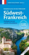 Buchcover und Innenansicht für das Buch: Entdeckertouren mit dem Wohnmobil Südwestfrankreich