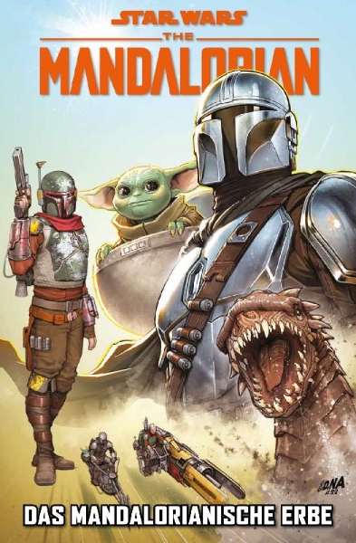 Buchcover und Innenansicht für das Buch: Star Wars: The Mandalorian #1-#4 (2023)