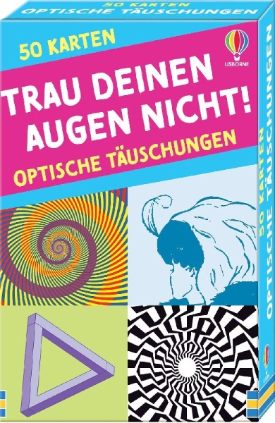 Buchcover und Innenansicht für das Buch: 50 Karten: Trau deinen Augen nicht!