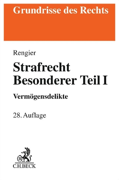 Buchcover und Innenansicht für das Buch: Strafrecht Besonderer Teil I