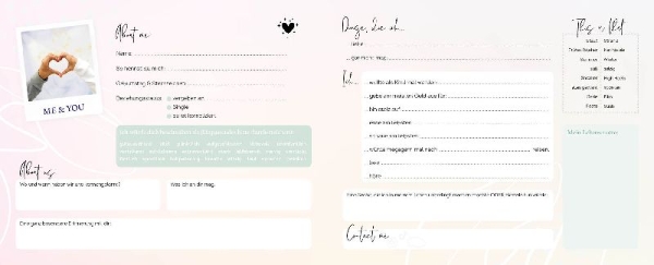 Buchcover und Innenansicht für das Buch: Friends - Das Freundebuch für dich und deine Besties - von Cali Kessy