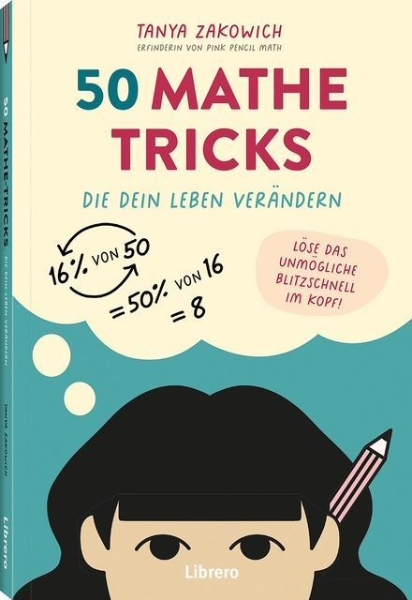 Buchcover und Innenansicht für das Buch: 50 Mathe-Tricks