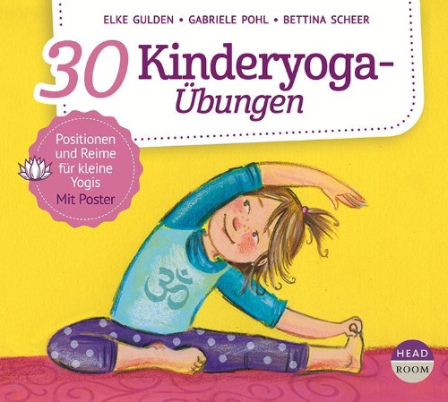 Buchcover und Innenansicht für das Buch: 30 Kinderyoga-Übungen