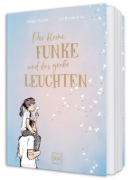 Buchcover und Innenansicht für das Buch: Der kleine Funke und das große Leuchten