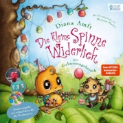 Buchcover und Innenansicht für das Buch: Die kleine Spinne Widerlich - Der Geburtstagsbesuch - Sonderausgabe mit tollen Ideen für die Kinderparty