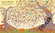 Buchcover und Innenansicht für das Buch: Puzzle & Buch: Labyrinthe-Reise durch den Wald
