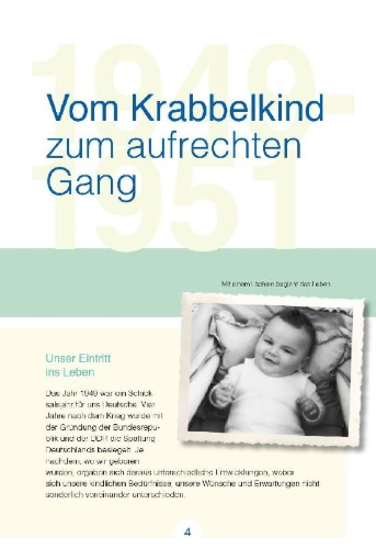 Buchcover und Innenansicht für das Buch: Wir vom Jahrgang 1949 - Kindheit und Jugend