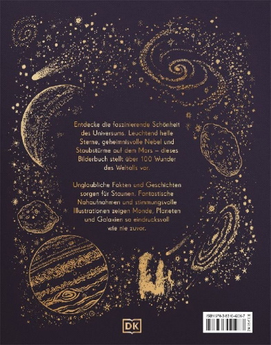 Buchcover und Innenansicht für das Buch: Wundervolle Welt der Sterne
