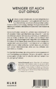 Buchcover und Innenansicht für das Buch: Weniger ist auch gut genug