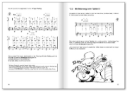 Buchcover und Innenansicht für das Buch: Peter Bursch's Zupftechniken für Gitarre