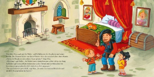 Buchcover und Innenansicht für das Buch: LESEMAUS 17: Max auf der Ritterburg