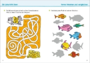 Buchcover und Innenansicht für das Buch: Konzentration üben. Vorschule