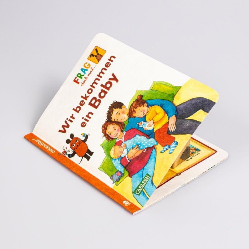 Buchcover und Innenansicht für das Buch: Unkaputtbar: Frag doch mal die Maus: Wir bekommen ein Baby