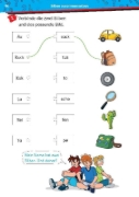 Buchcover und Innenansicht für das Buch: Die drei ??? Kids: Mein Übungsheft Deutsch 1. Klasse - Schreiben lernen