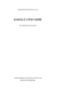 Buchcover und Innenansicht für das Buch: Kabale und Liebe
