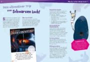 Buchcover und Innenansicht für das Buch: WAS IST WAS Naturwissenschaften easy! Schwarze Löcher! Giganten der Schwerkraft