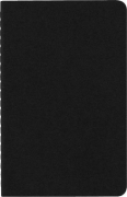 Buchcover und Innenansicht für das Buch: Moleskine Cahier pocket blanko schwarz DIN A6. 3er Pack