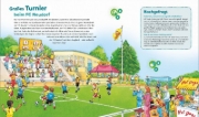 Buchcover und Innenansicht für das Buch: BOOKii® WAS IST WAS Junior Auf geht´s zum Fußball!