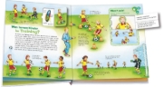 Buchcover und Innenansicht für das Buch: BOOKii® WAS IST WAS Junior Auf geht´s zum Fußball!