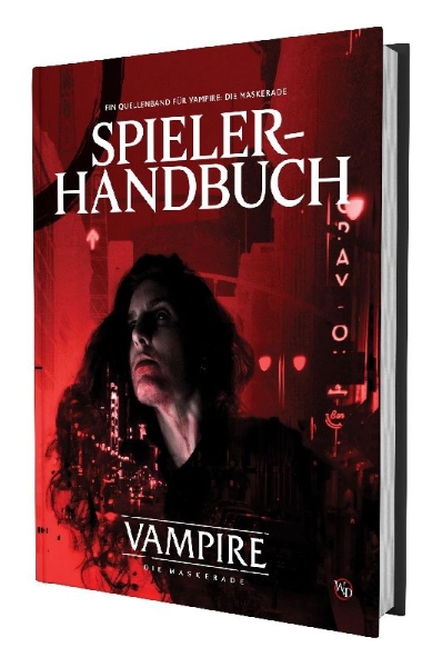 Buchcover und Innenansicht für das Buch: V5 Vampire - Die Maskerade: Spielerhandbuch
